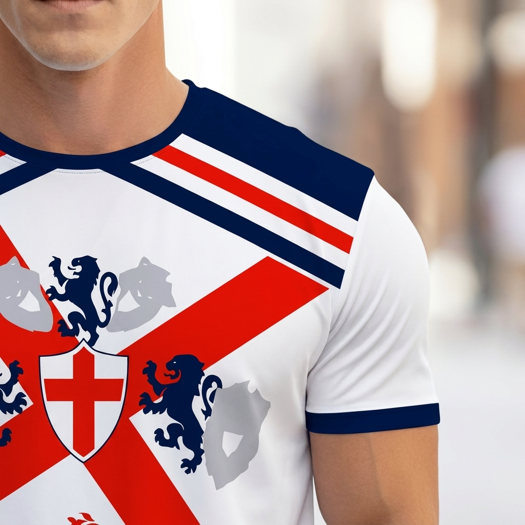 Mænds England Fodbold T-Shirt