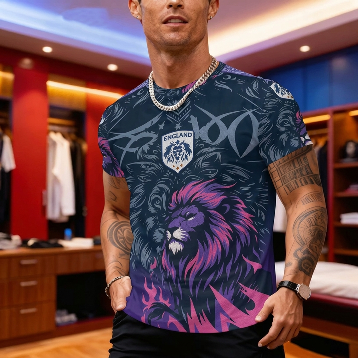 Mænds England Lion Fodbold Skjorte