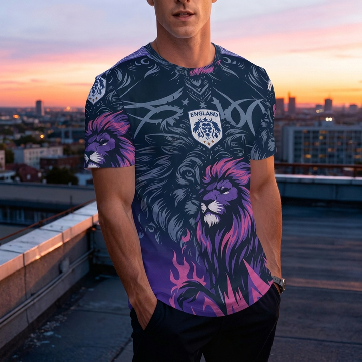 Mænds England Lion Fodbold Skjorte