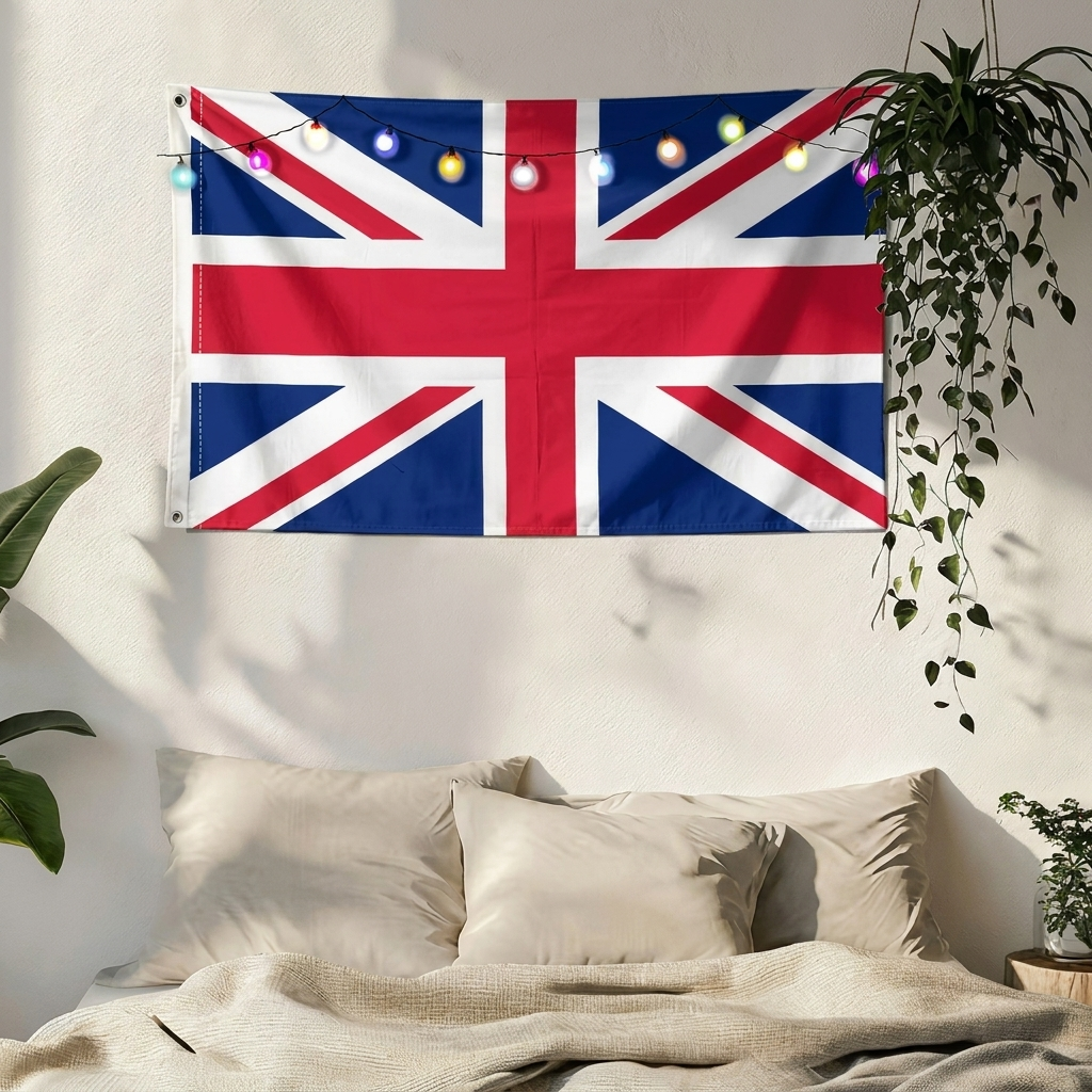 UK Flag Supporter Hængende Banner