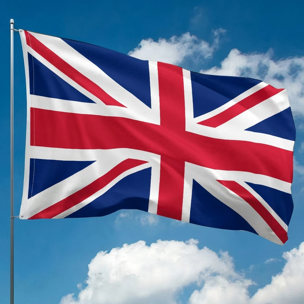 UK Flag Supporter Hængende Banner