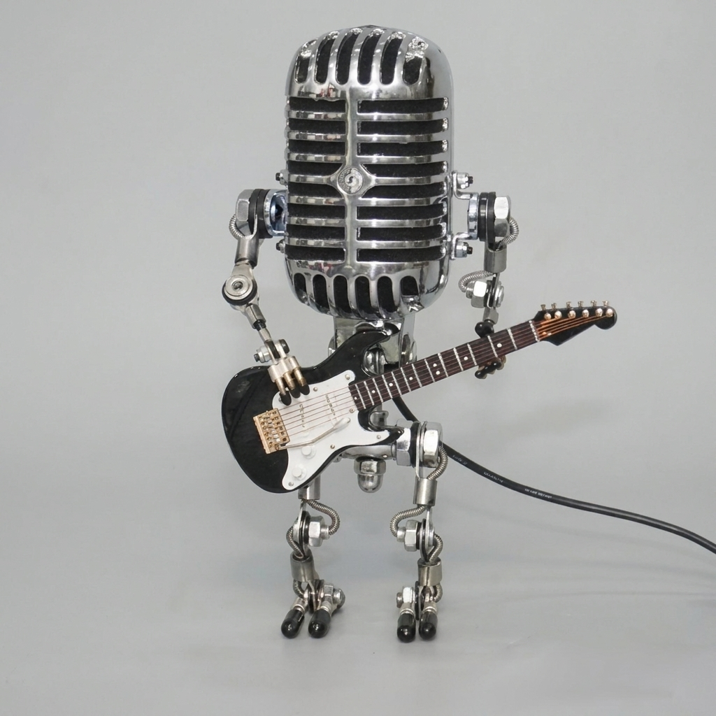 Dekorativ Robot Bordlampe