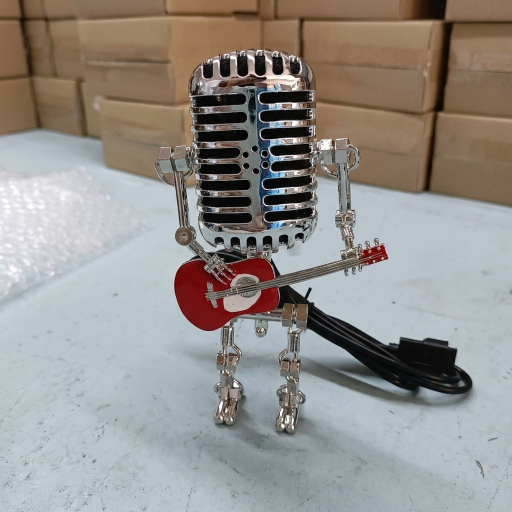 Dekorativ Robot Bordlampe