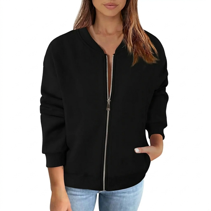 Stilfuld Damejakke med Lynlås