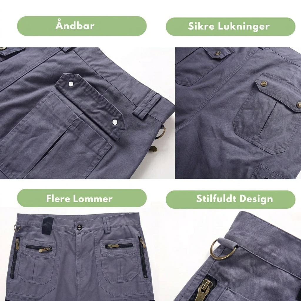 Komfortable Herre Cargo Shorts