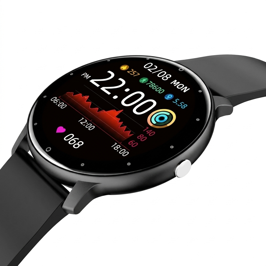 Moderne Smartwatch med Sportsrem