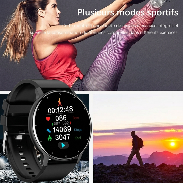 Moderne Smartwatch med Sportsrem