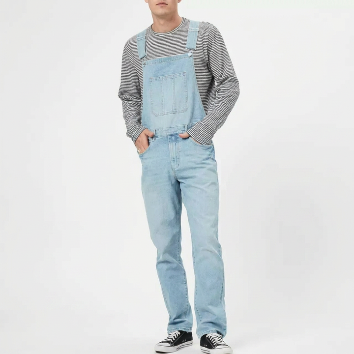 Casual Vintage Overalls – Denim Arbejdssæt til Herrer