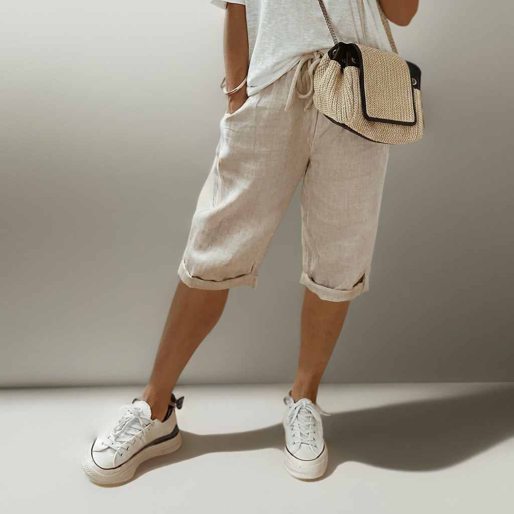 Løse shorts med kordelzug