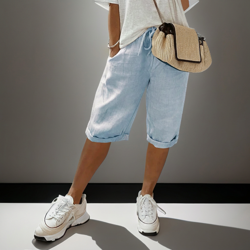 Løse shorts med kordelzug