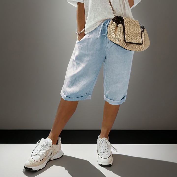 Løse shorts med kordelzug