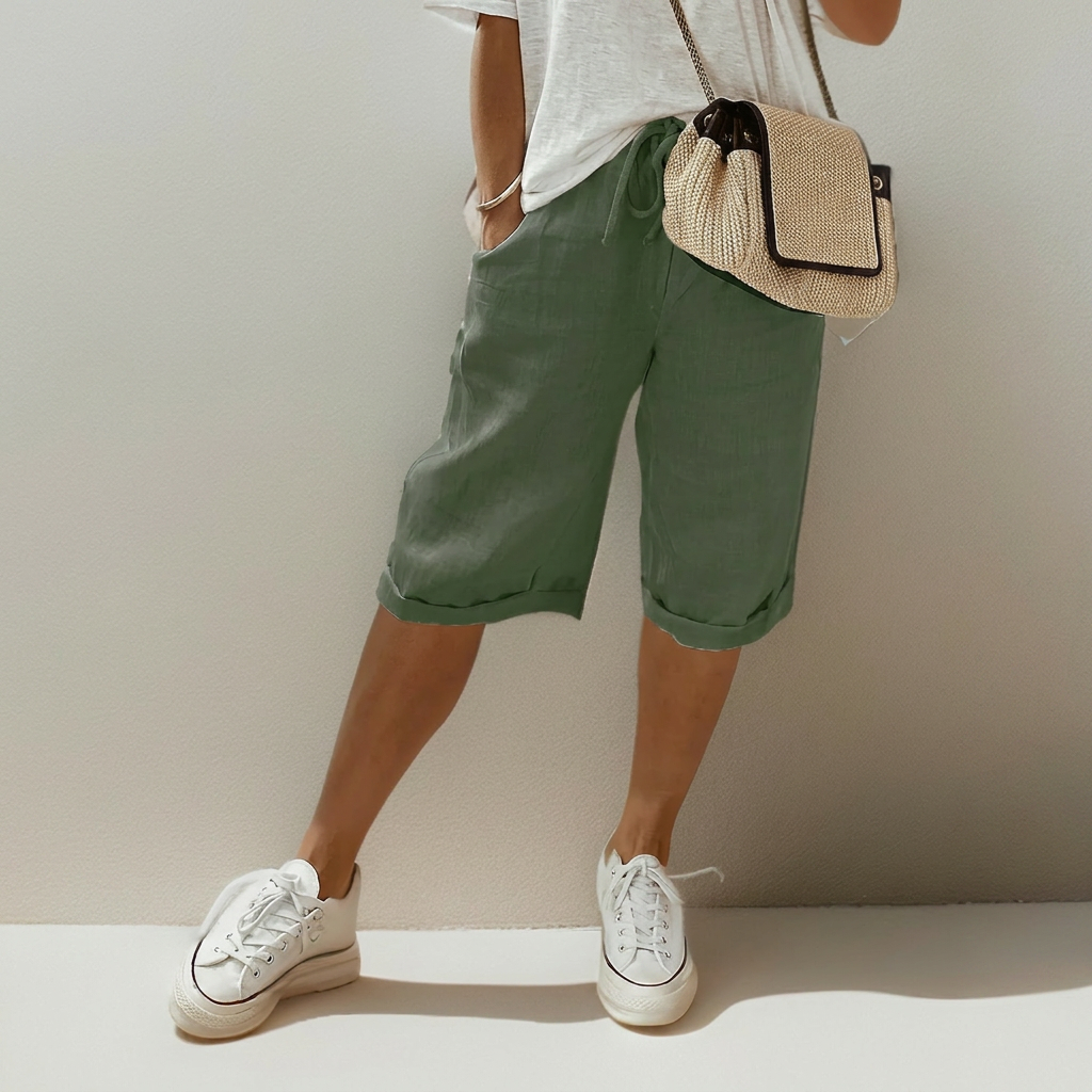 Løse shorts med kordelzug