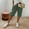 Casual Dame Shorts i Bomuld og Hør