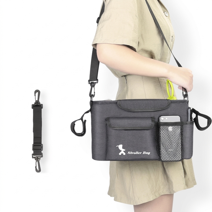 Multi-lomme babyvogn taske