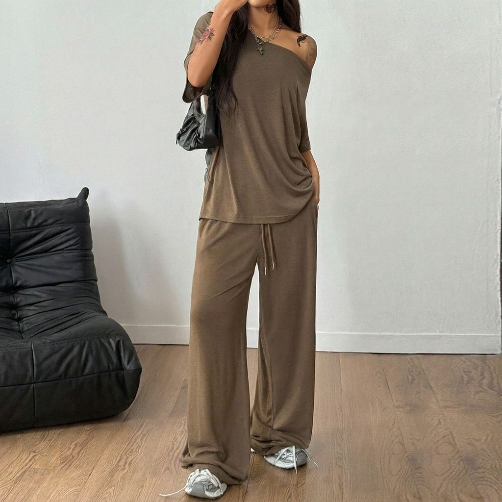 Kvinders Casual 2-Deles Lounge Sæt