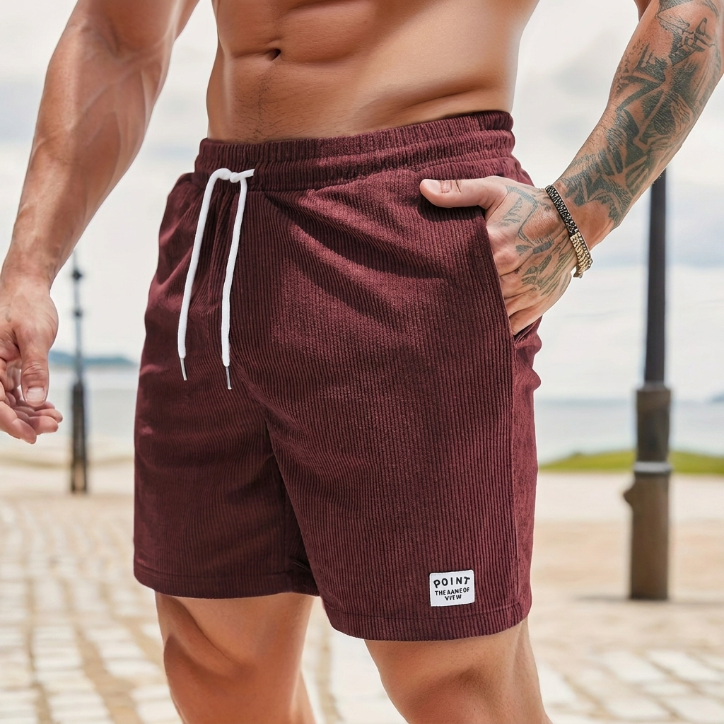 Herre Snoretræk Velour Shorts