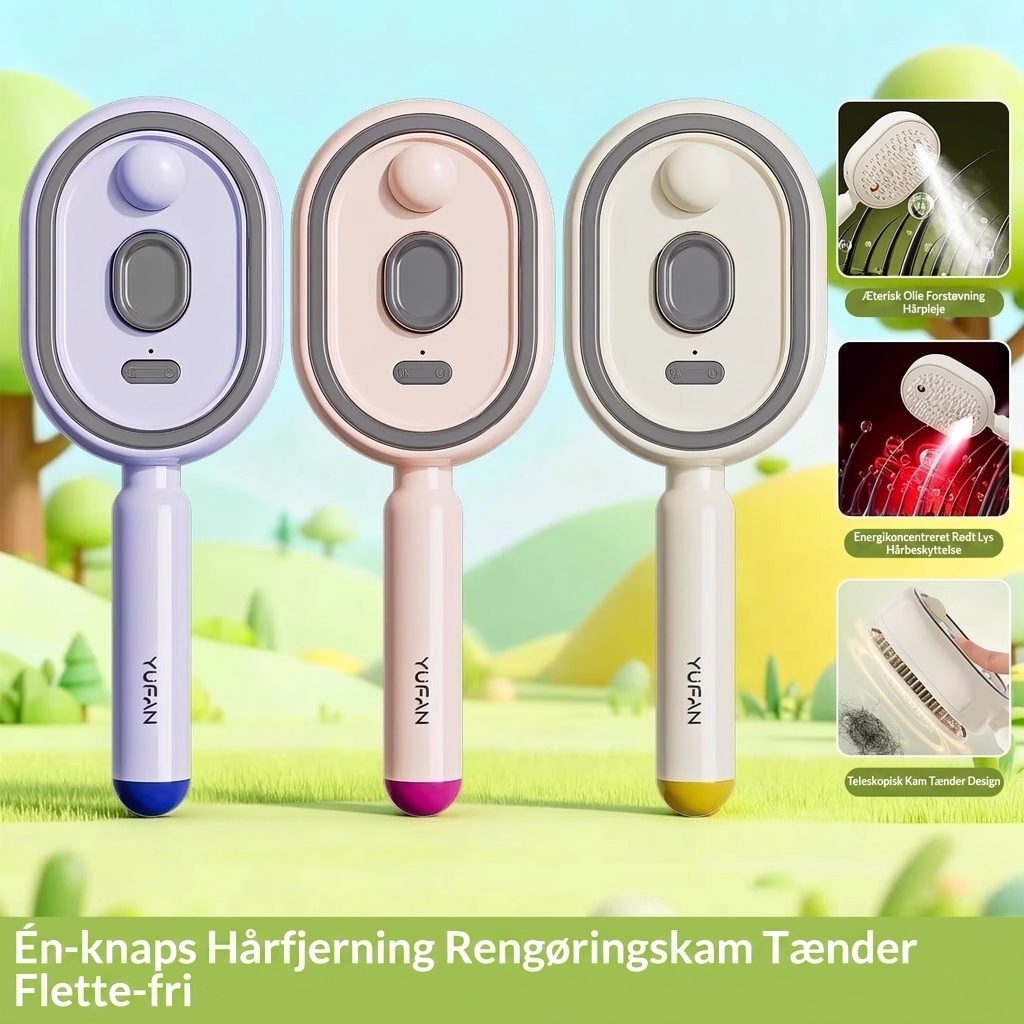 Smart Airbag Massage Hårbørste med Essentiel Olie Spray