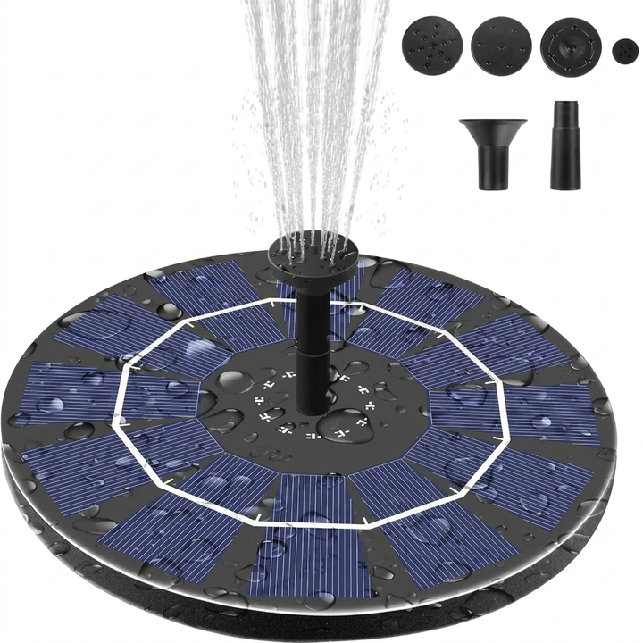 Energieffektiv solcelle-springvandspumpe