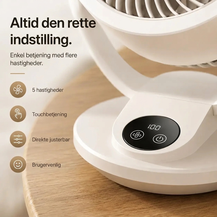 Stille Høj- Effekt Luftcirkulationsventilator