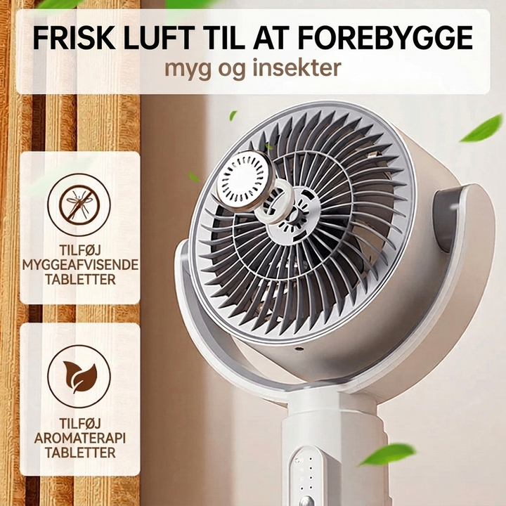 Stille gulvventilator – Fjernbetjening oscillation