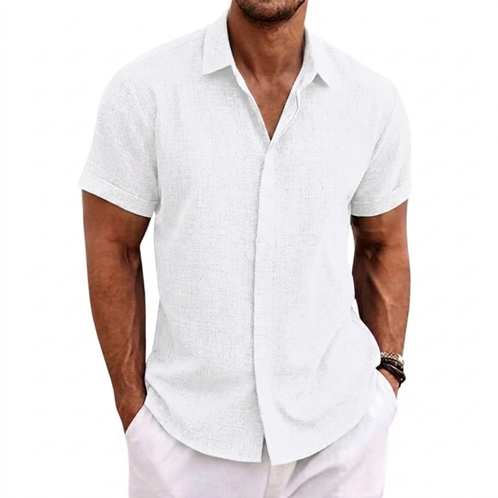 Herres løs kortærmet T-shirt