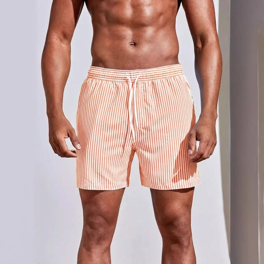 Strandshorts til mænd med 3D-print