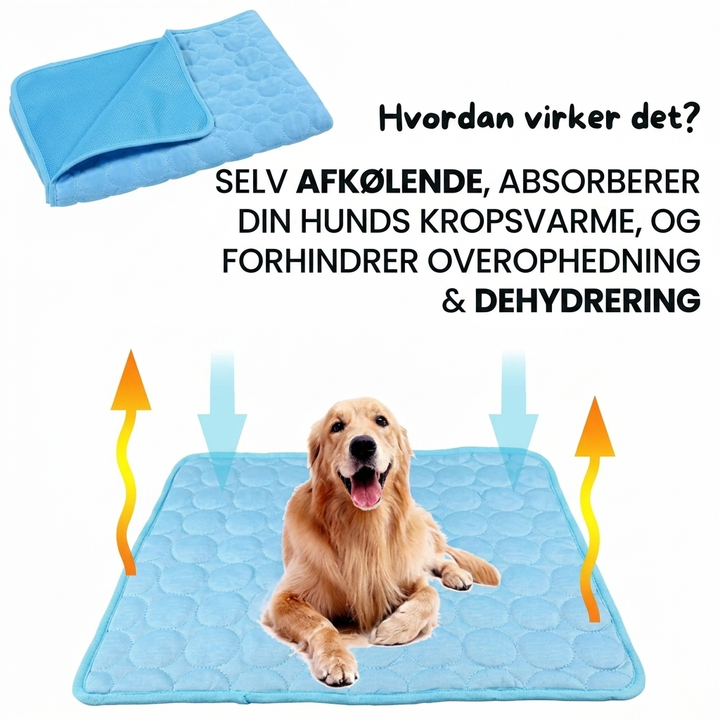 Skridsikker kølemåtte til kæledyr