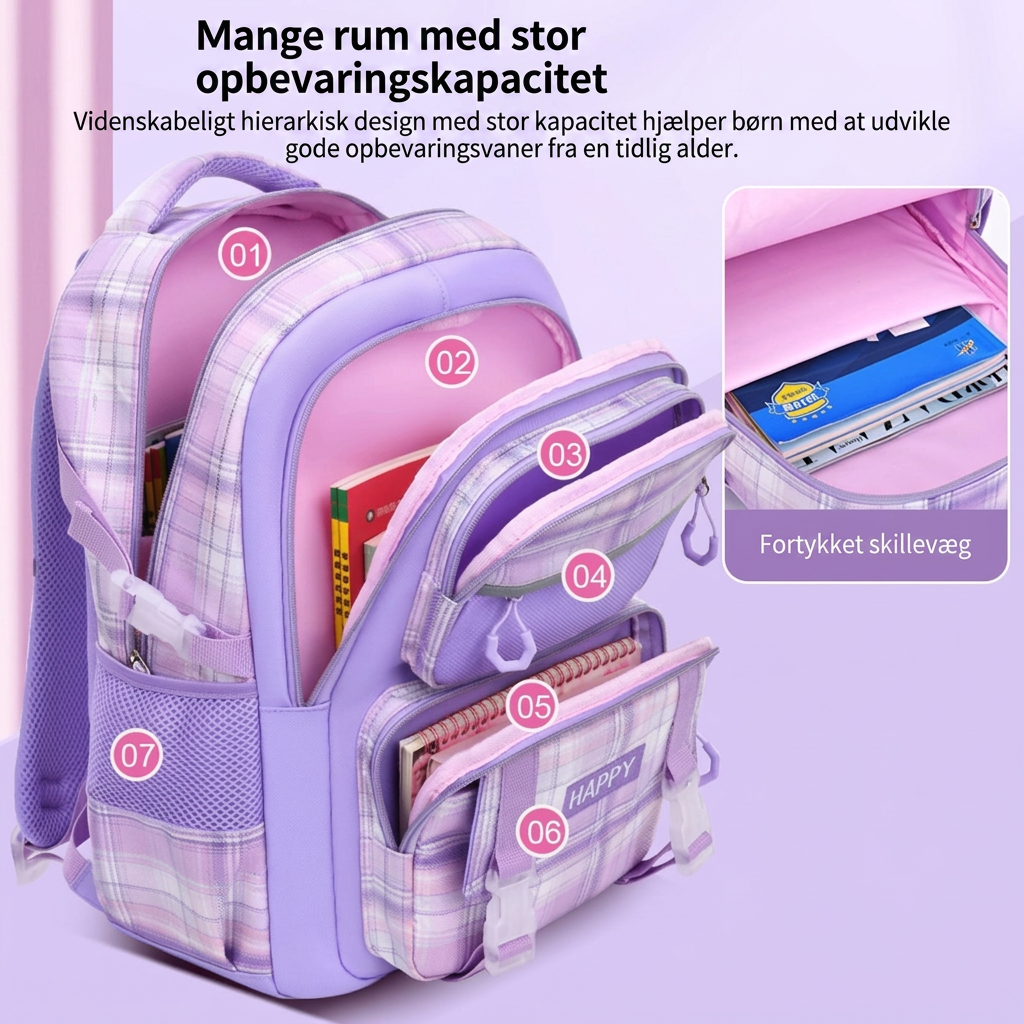 Skolerygsæk til Piger