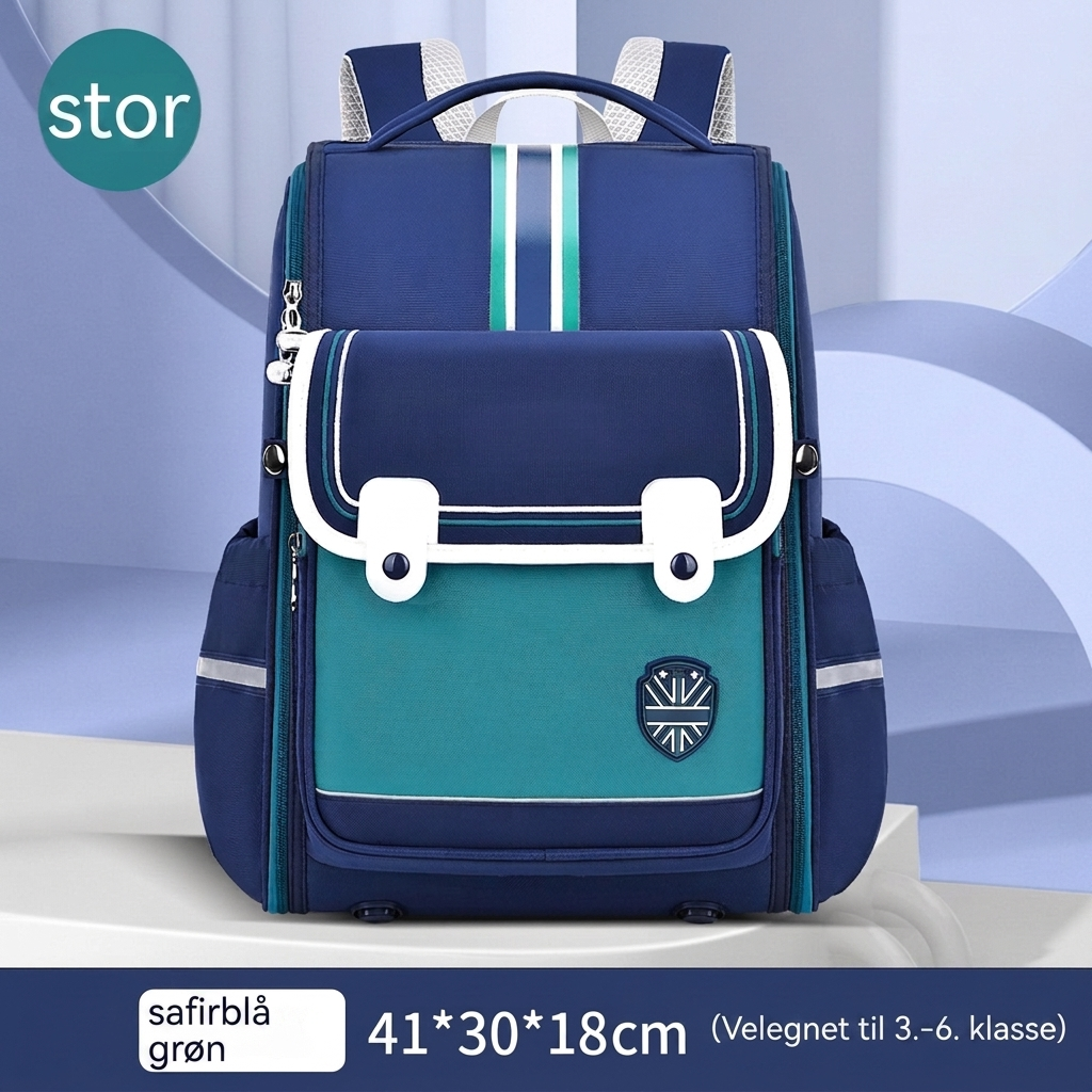 Skolerygsæk med Rygbeskyttelse til Piger
