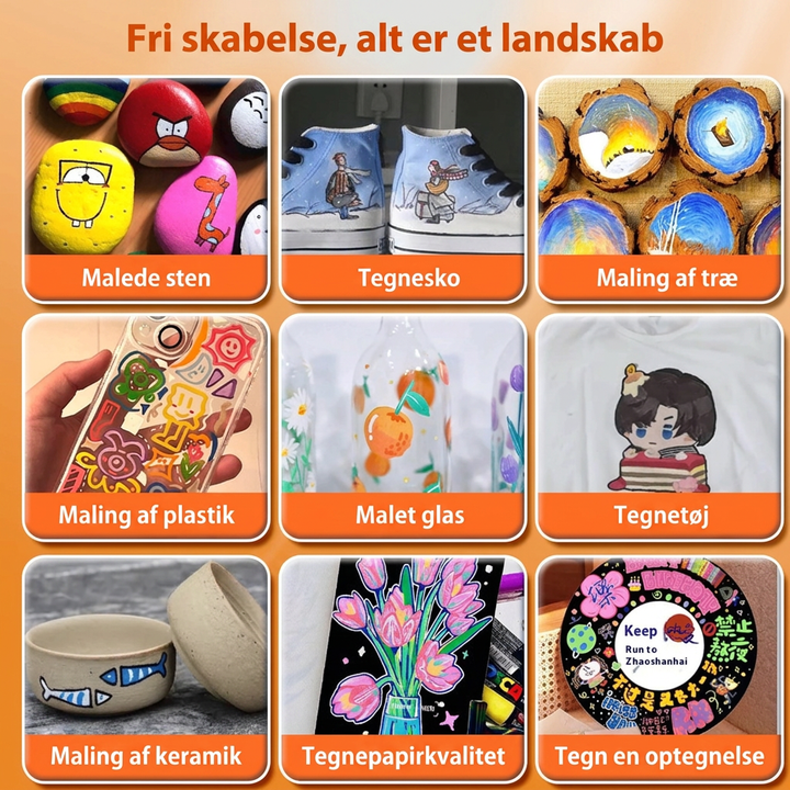 Akrylmarkere med ægte Farvegengivelse