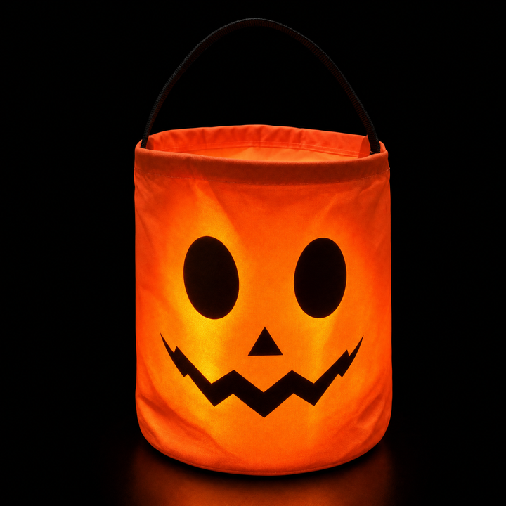 3D Halloween-græskar slik-eller-bytte-taske