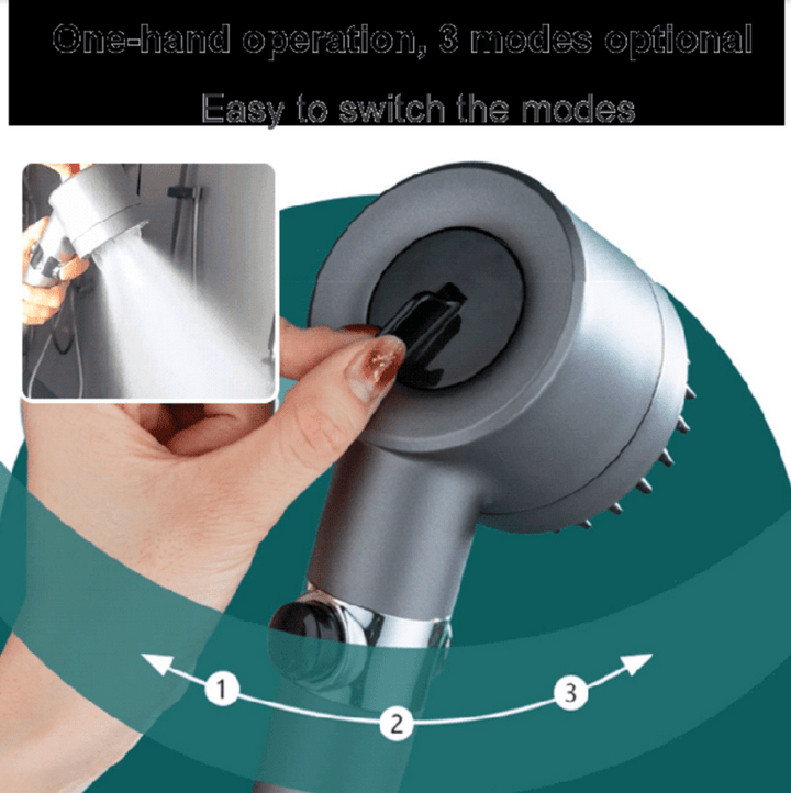 HydroBeam brusehoved - Højt vandtryk & 9-trins filtrering