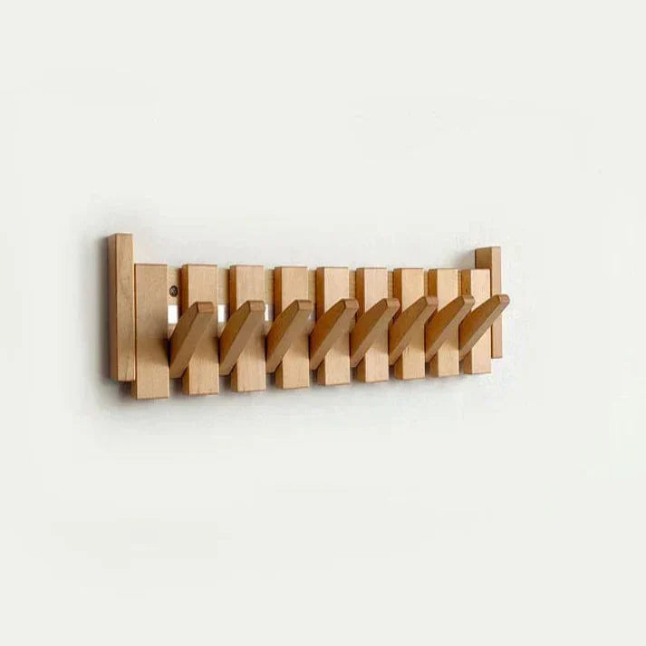 Primo | Knagerække i Træ Formet som Klaver | Elegant Design | Holdbart Træ