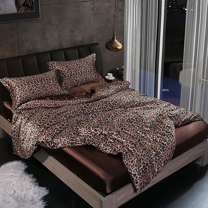 Luksuriøst sengetøjssæt i silke/satin (4 dele) - SilkSleep