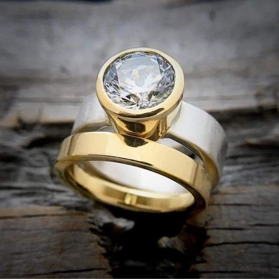 Indbygget glas guldring