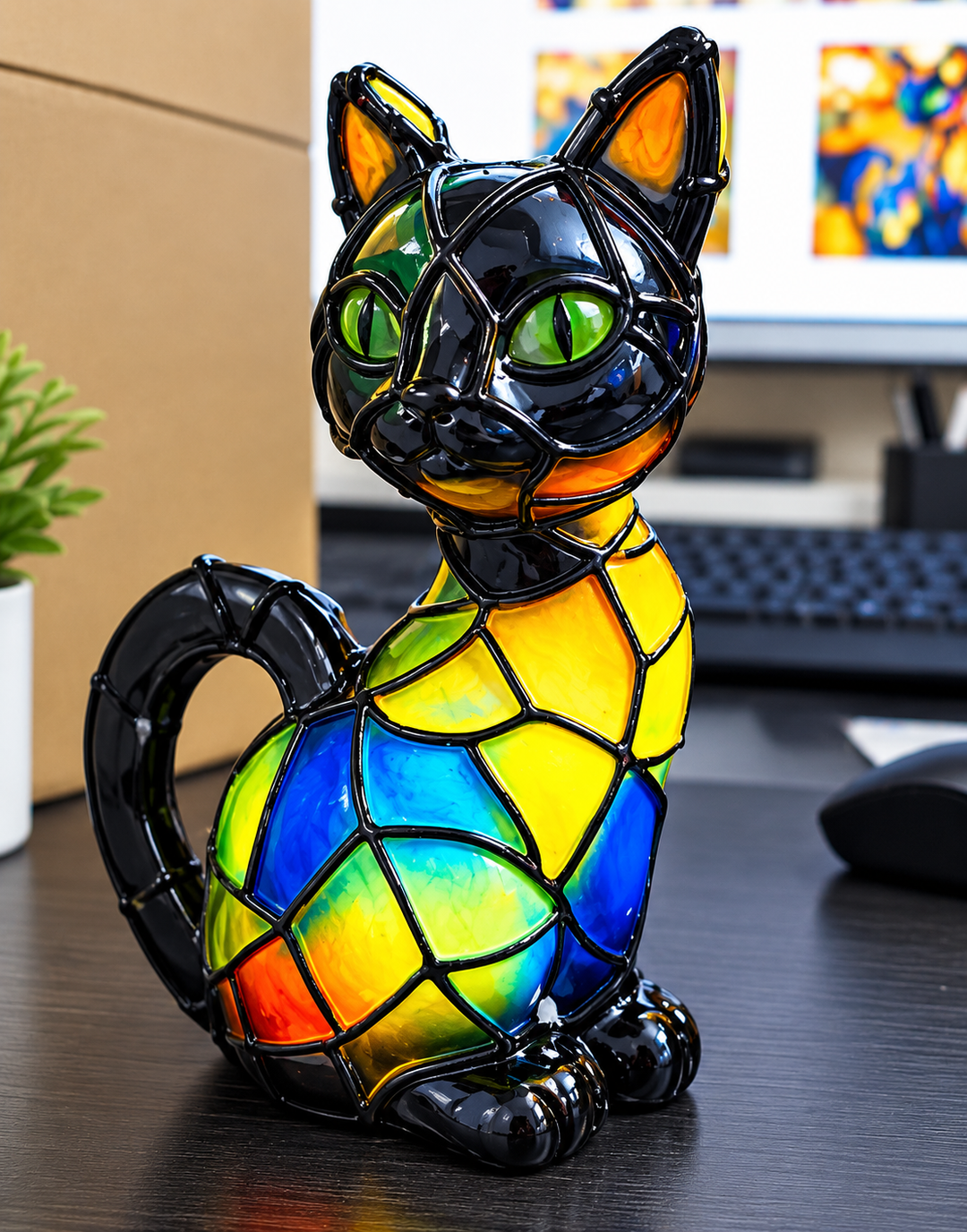 FELILUX – Legende LED-natlampe med kat-design og blødt ambientelys