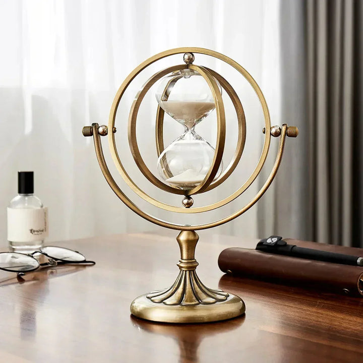 Luksus timeglas med elegant metalramme