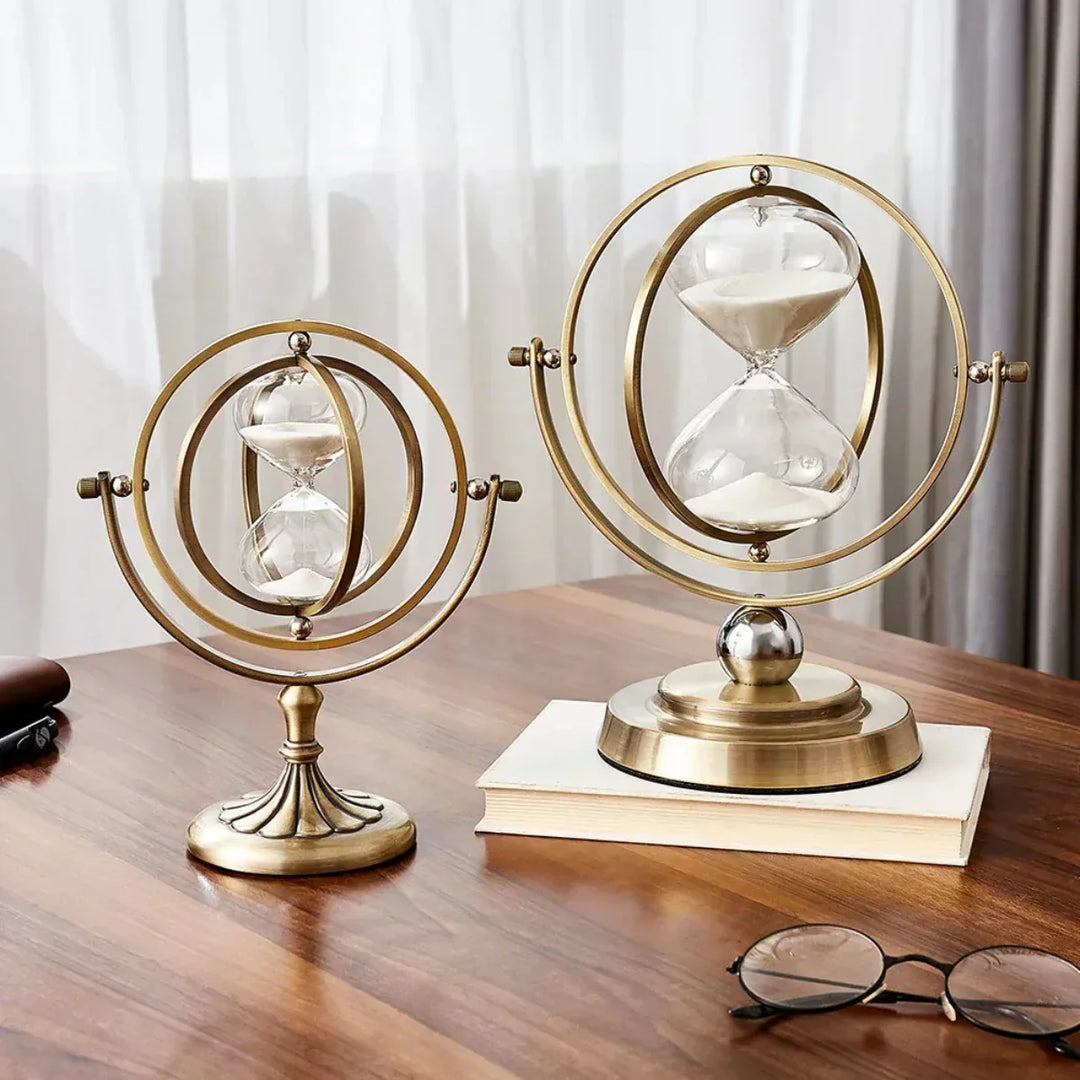 Luksus timeglas med elegant metalramme
