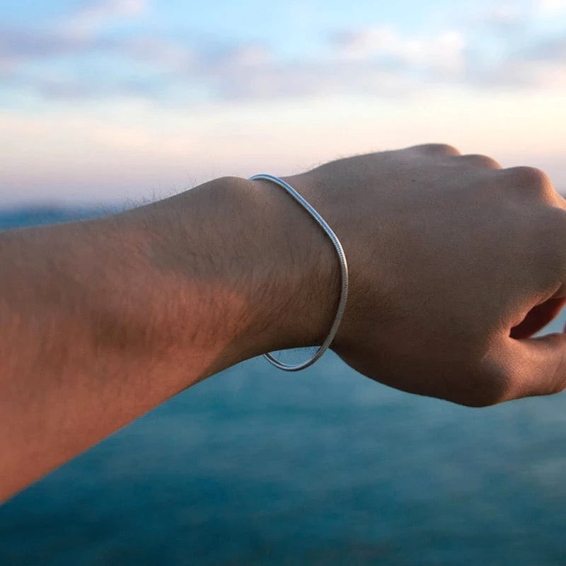 Armbånd | Minimalistisk armbånd med slangelås