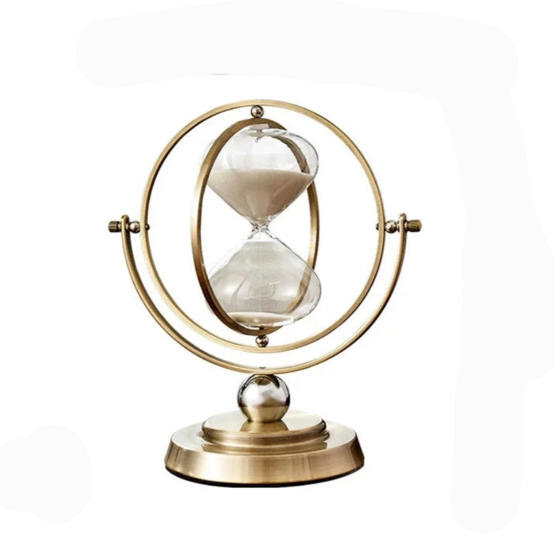 Luksus timeglas med elegant metalramme