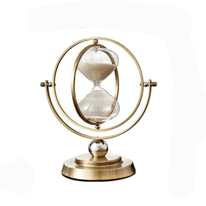 Luksus timeglas med elegant metalramme