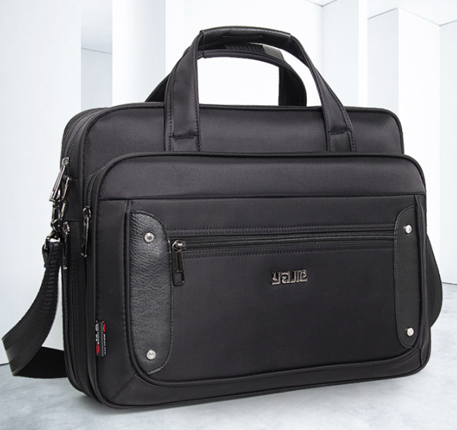Canvas laptop- og businesstaske til mænd