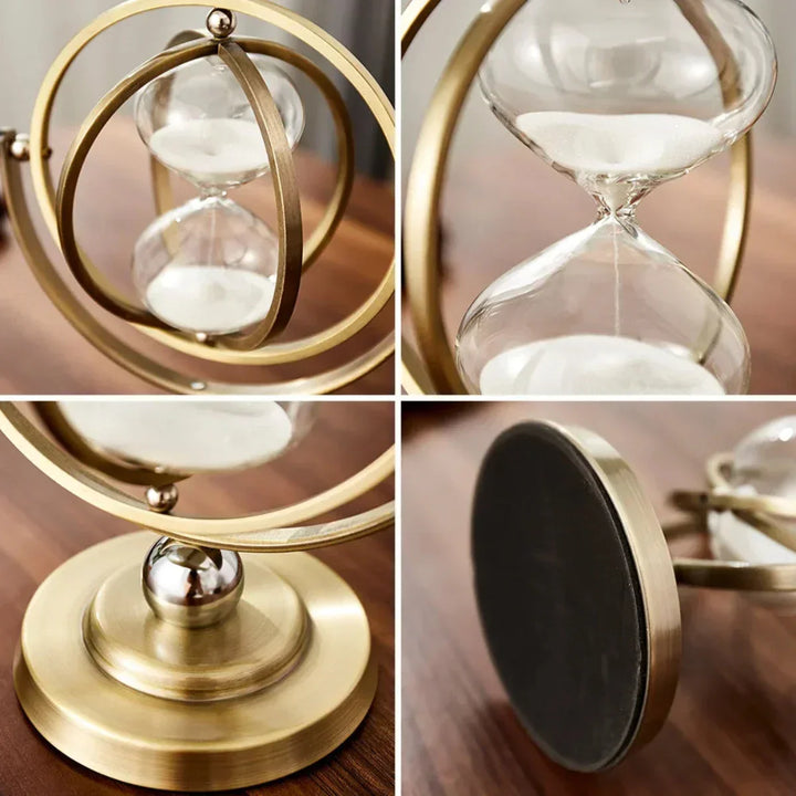 Luksus timeglas med elegant metalramme