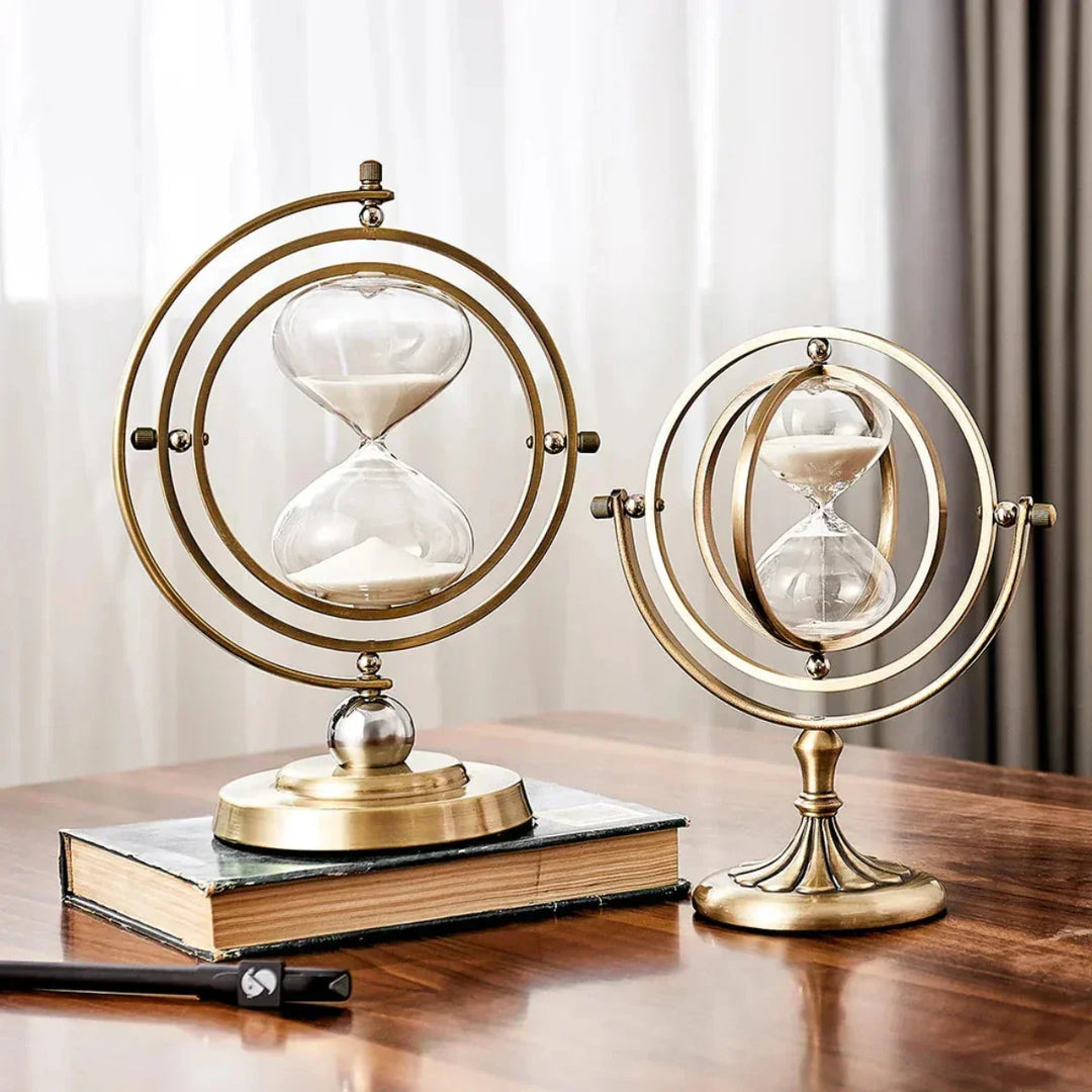 Luksus timeglas med elegant metalramme