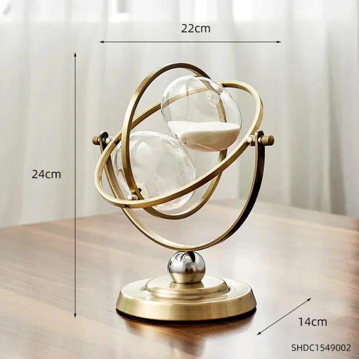 Luksus timeglas med elegant metalramme