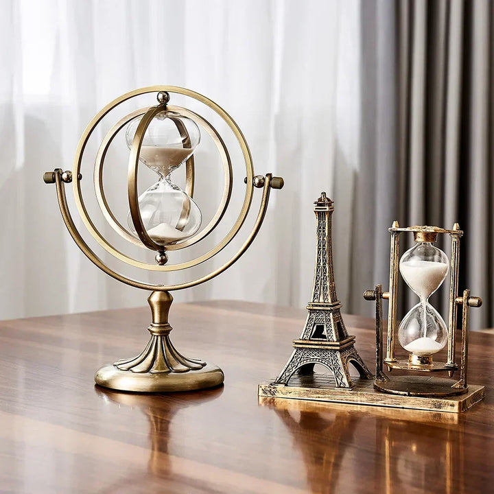 Luksus timeglas med elegant metalramme