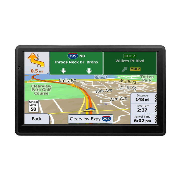 GPS-navigationssystem til bil og lastbil på 7" med trafik i realtid