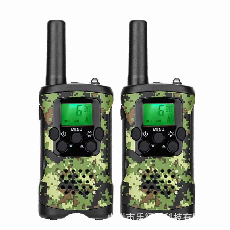 Walkie talkie til børn | 22 kanaler | 5 km rækkevidde | Grøn camo