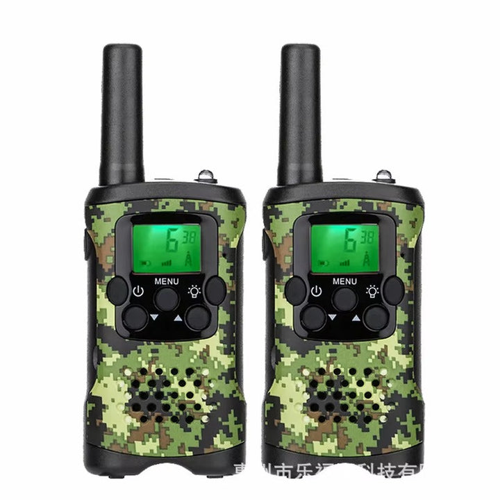 Walkie talkie til børn | 22 kanaler | 5 km rækkevidde | Grøn camo