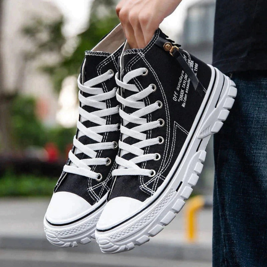 Casual Streetwear Herre Chunky Canvas High Tops